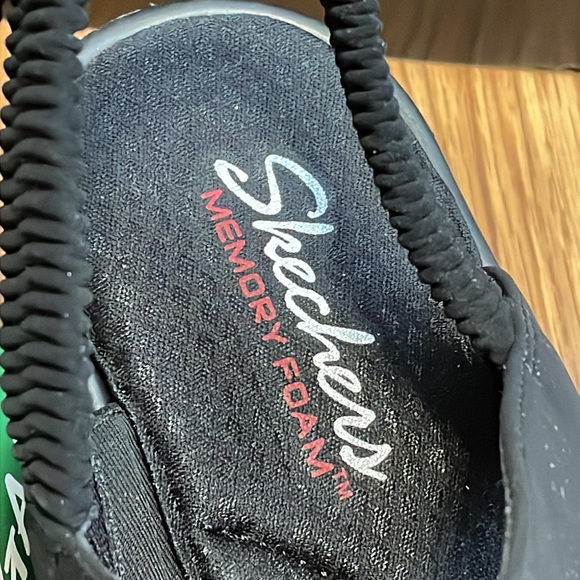 Skechers Cali Rumblers City Dash Slingback Wedge Sandals. Black. Size 9. NWT! - Picture 4 of 16